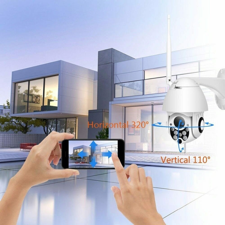 Wireless Surveillance Camera HD PTZ Home Security Outdoor IP66 Waterproof Network Dome Camera, Support Night Vision & Motion Detection & TF Card, US Plug, 2.0 MP Wireless Surveillance Camera HD PTZ Home Security Outdoor IP66 Waterproof Network Dome Camera, Support Night Vision & Motion Detection & TF Card, US Plug, 2.0 MP